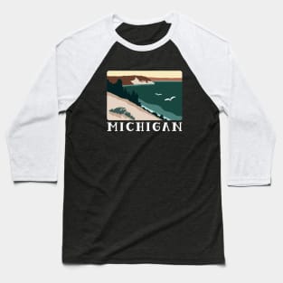 Michigan Minimalist Baseball T-Shirt